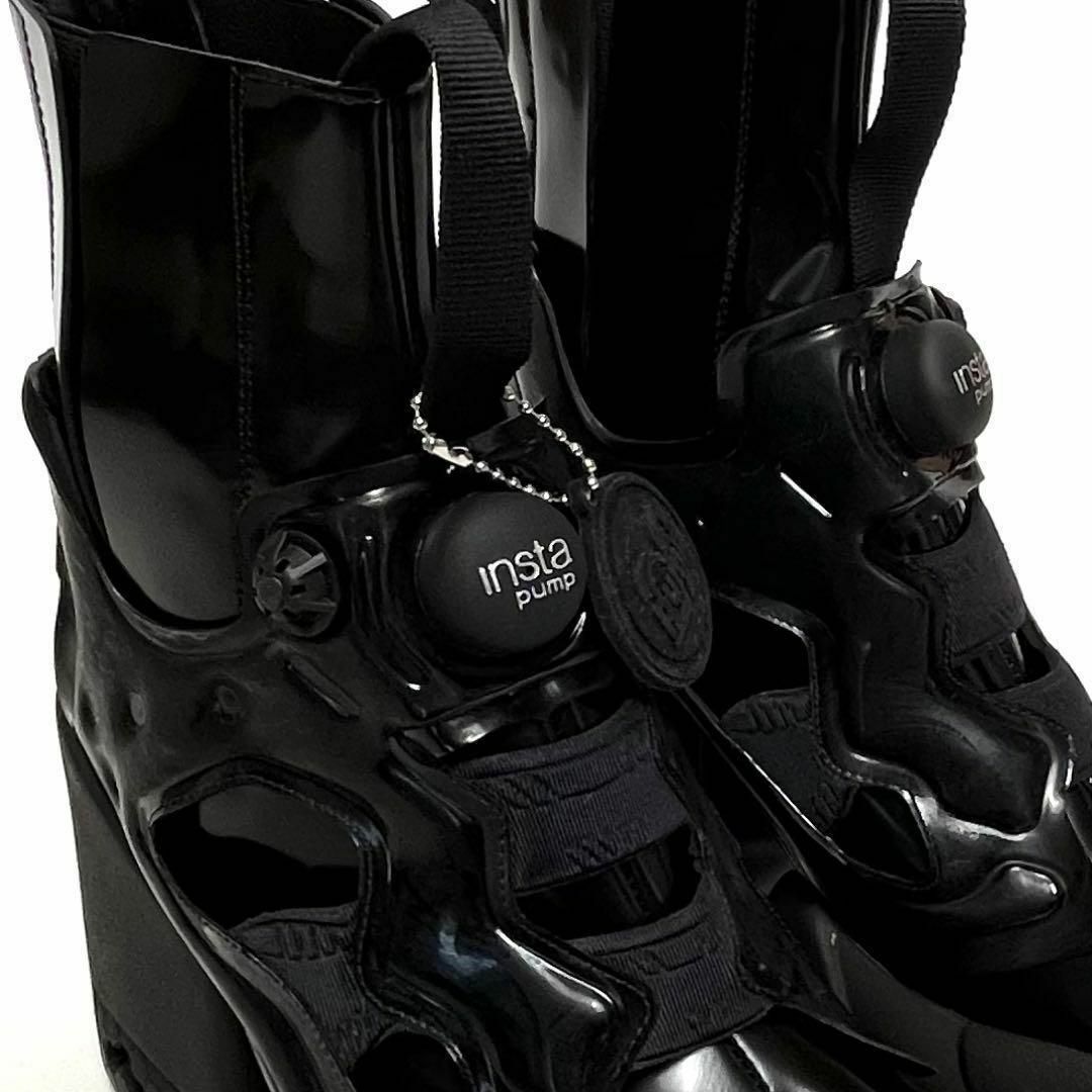 【新品同様】マルジェラ　リーボック　ハイカット　ブーツ　スニーカー　黒　ブラック レディースの靴/シューズ(ブーツ)の商品写真