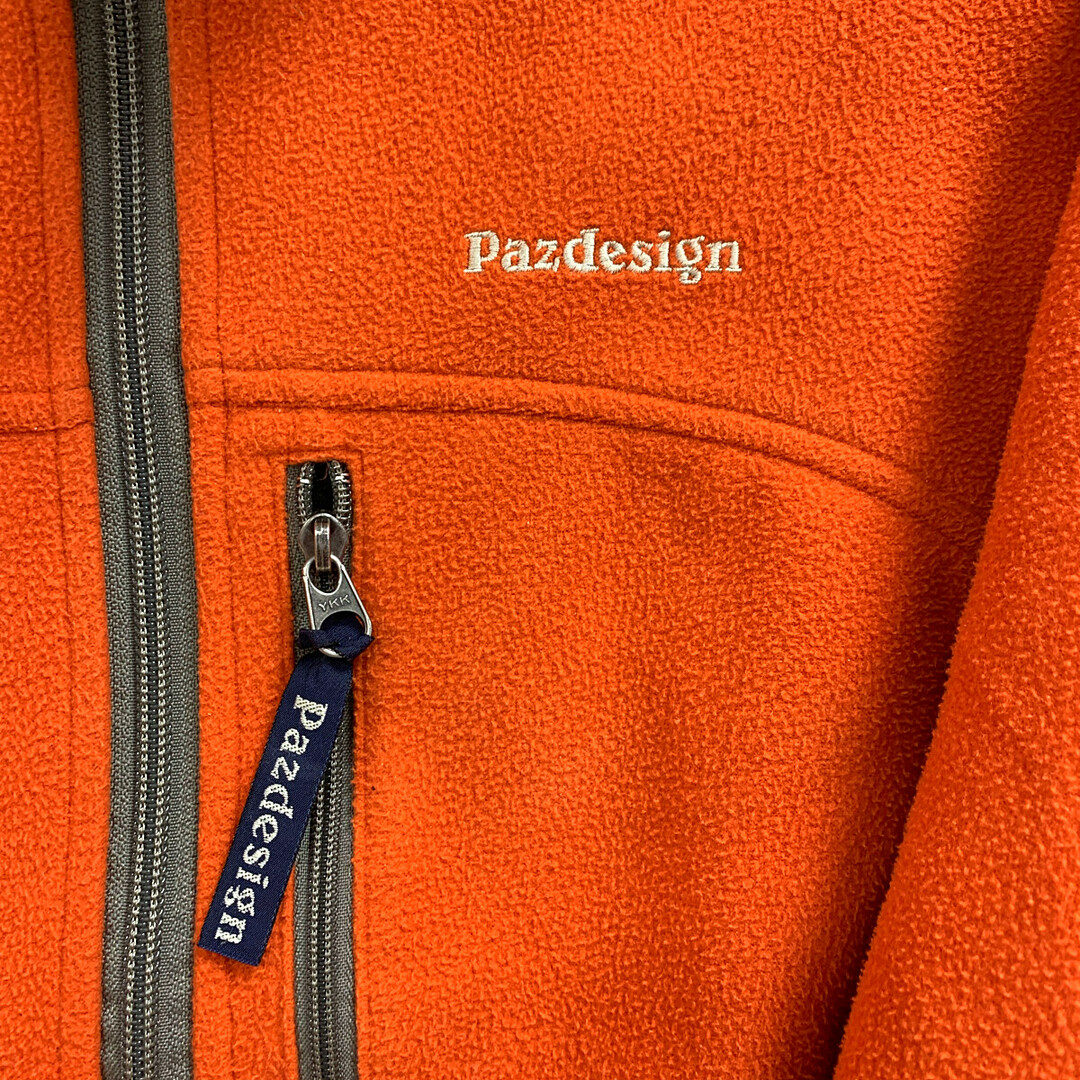 ★★Pazdesign フリースジャケット　毛羽立ち、毛玉あり オレンジ メンズのジャケット/アウター(その他)の商品写真