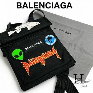 バレンシアガ(Balenciaga)の【美品】バレンシアガ　シンプソンズ　ショルダーバッグ　黒　ブラック　ベルト(ショルダーバッグ)