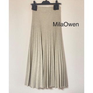 ミラオーウェン(Mila Owen)のMilaOwen ニットプリーツスカート(ロングスカート)