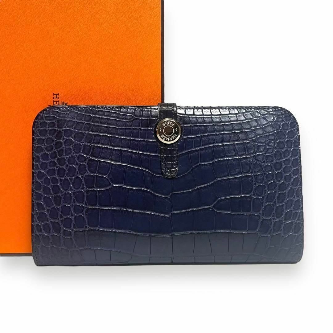 Hermes - 【美品】エルメス ドゴン □I アリゲーター クロコダイル 長 Hermes - 【美品】エルメス ドゴン □I アリゲーター クロコダイル 長