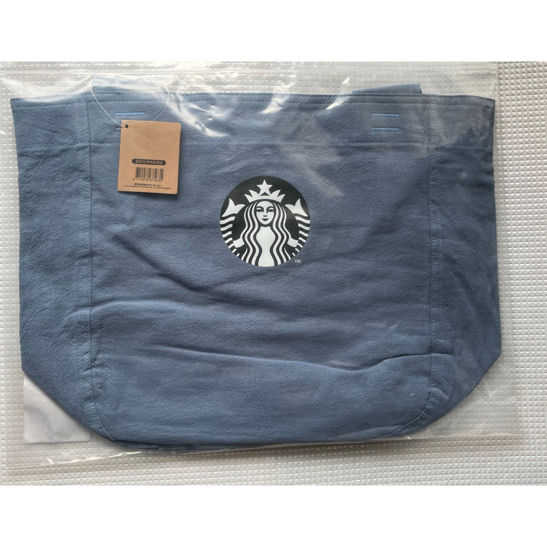 Starbucks Coffee(スターバックスコーヒー)のスターバックス　セイレーン　トートバッグ　ブルー系　ラスト1 レディースのバッグ(トートバッグ)の商品写真