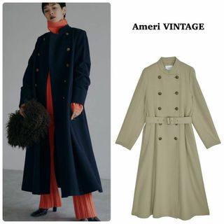 アメリヴィンテージ(Ameri VINTAGE)の【AMERI】2022年＊ナポレオンコート　ロングコート　ダブルボタン　M(ロングコート)