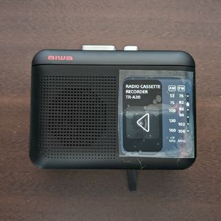 aiwa ラジオ付きカセットレコーダー TR-A30 ブラック(その他)