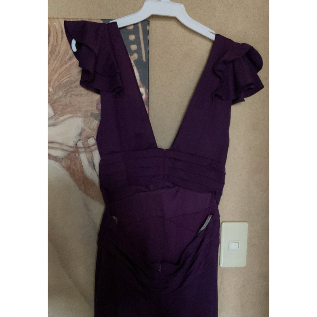 TADASHI SHOJI(タダシショウジ)の新品 USAロングドレス DEEP PURPLE M レディースのフォーマル/ドレス(ロングドレス)の商品写真