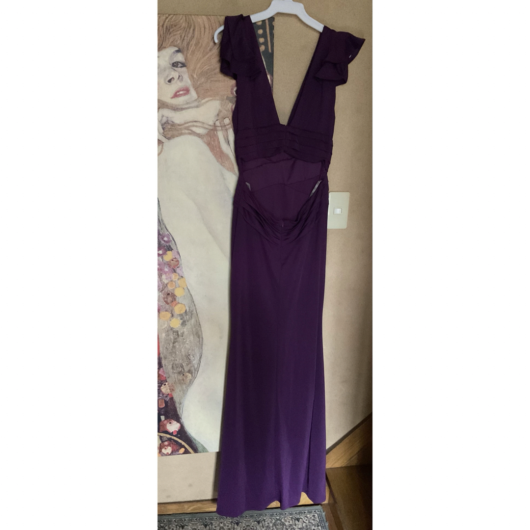 TADASHI SHOJI(タダシショウジ)の新品 USAロングドレス DEEP PURPLE M レディースのフォーマル/ドレス(ロングドレス)の商品写真