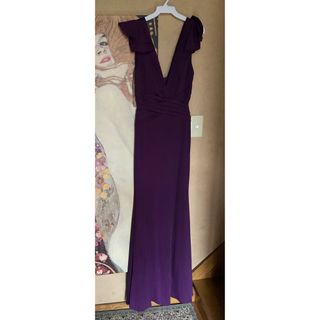 タダシショウジ(TADASHI SHOJI)の新品 USAロングドレス DEEP PURPLE M(ロングドレス)