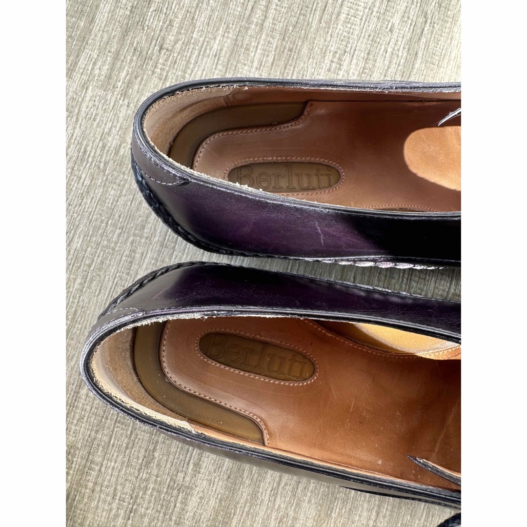 Berluti(ベルルッティ)の名作 ベルルッティ インディオ フルハンドメイド品 オパンケ製法 生産終了 紫 メンズの靴/シューズ(ドレス/ビジネス)の商品写真