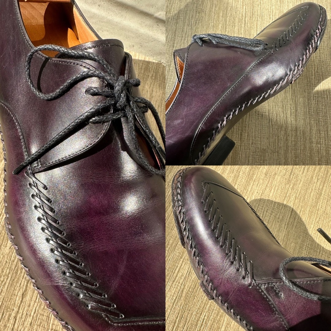 Berluti(ベルルッティ)の名作 ベルルッティ インディオ フルハンドメイド品 オパンケ製法 生産終了 紫 メンズの靴/シューズ(ドレス/ビジネス)の商品写真