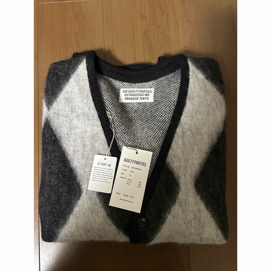 WACKOMARIA DIAMOND MOHAIRCARDIGAN23fw XL