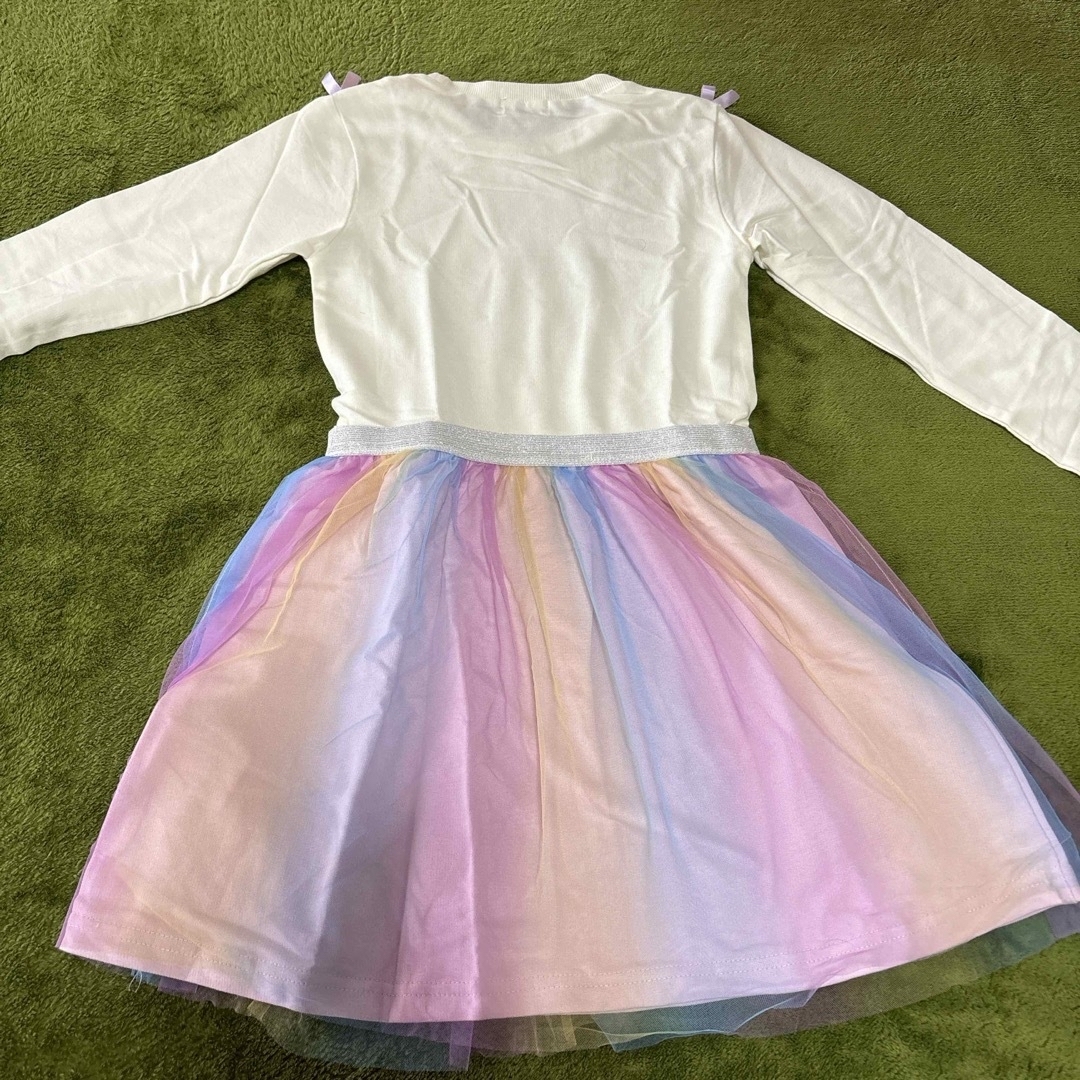 未着用✨ワンピース🌈　130cm  キッズ/ベビー/マタニティのキッズ服女の子用(90cm~)(ワンピース)の商品写真