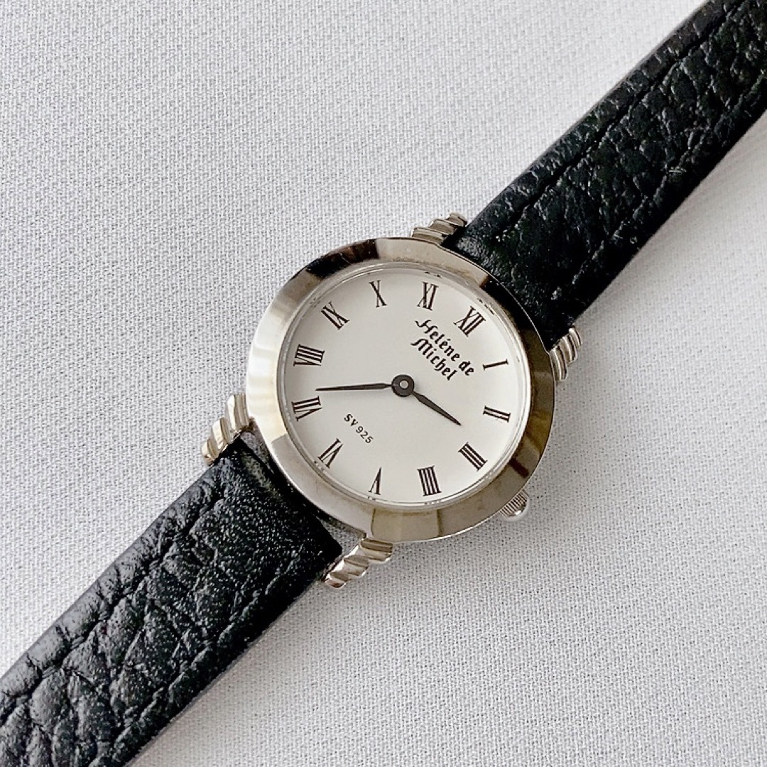 Helene de Michel SV925 レディースクォーツ時計 稼動品☆の通販 Helene de Michel SV925 レディースクォーツ時計 稼動品☆の通販