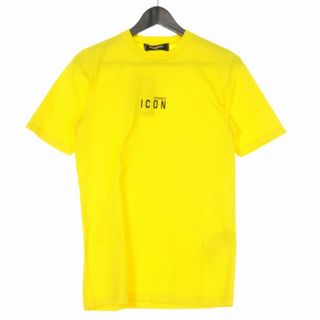 ディースクエアード(DSQUARED2)のディースクエアード ICONロゴプリントTシャツ カットソー 半袖 XXS 黄(Tシャツ(半袖/袖なし))