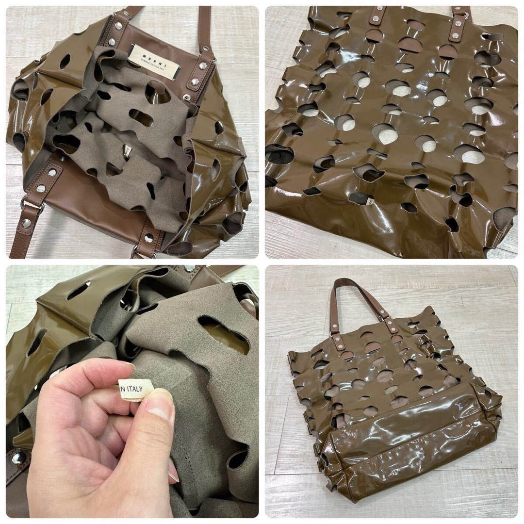 Marni(マルニ)の11ss 2011 MARNI マルニ パンチング トート バッグ イタリア 製 レディースのバッグ(トートバッグ)の商品写真