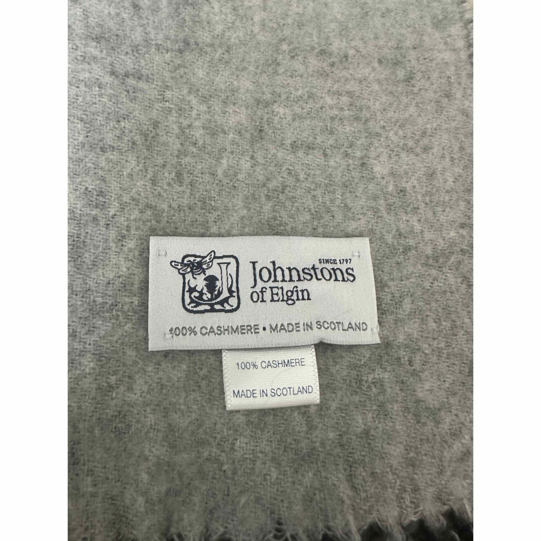Johnstons(ジョンストンズ)のジョンストンズ　ダブルフェイスカシミヤストール ハンドメイドのファッション小物(マフラー/ストール)の商品写真