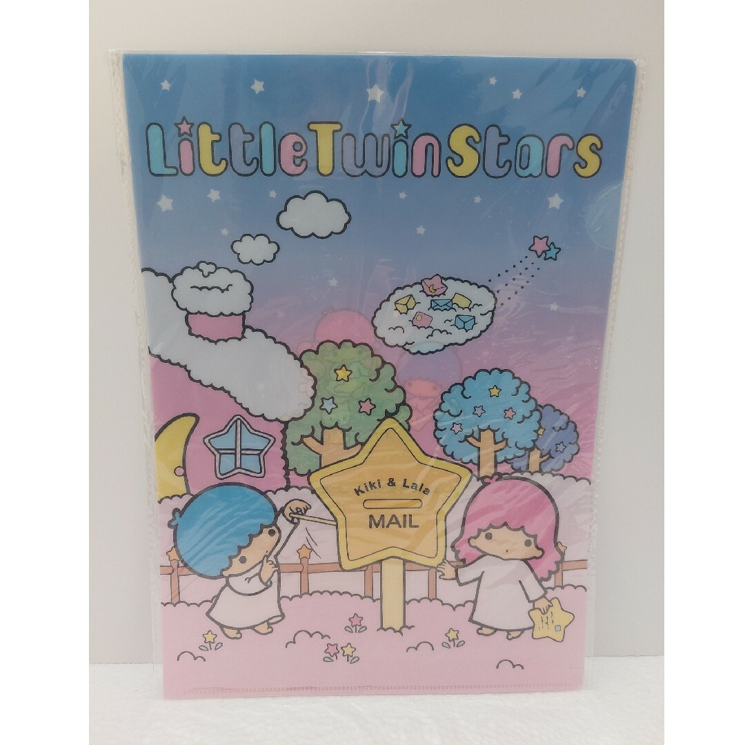 サンリオ(サンリオ)のキキララ　リトルツインスターズ　クリアファイル　いちご新聞 エンタメ/ホビーのアニメグッズ(クリアファイル)の商品写真