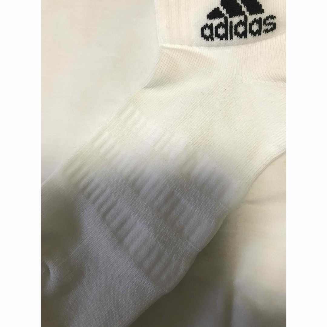 adidas(アディダス)の計3足 adidas アンクル ソックス 22〜24 白3足 レディースのレッグウェア(ソックス)の商品写真