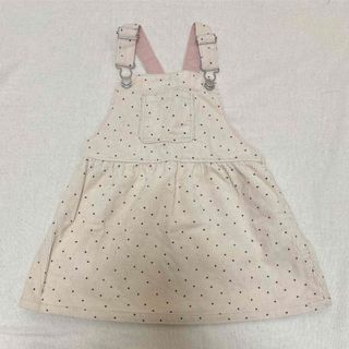 ザラキッズ(ZARA KIDS)の美品 ZARA ザラキッズ ザラベビー 女の子 ジャンスカ ジャンパースカート(ワンピース)