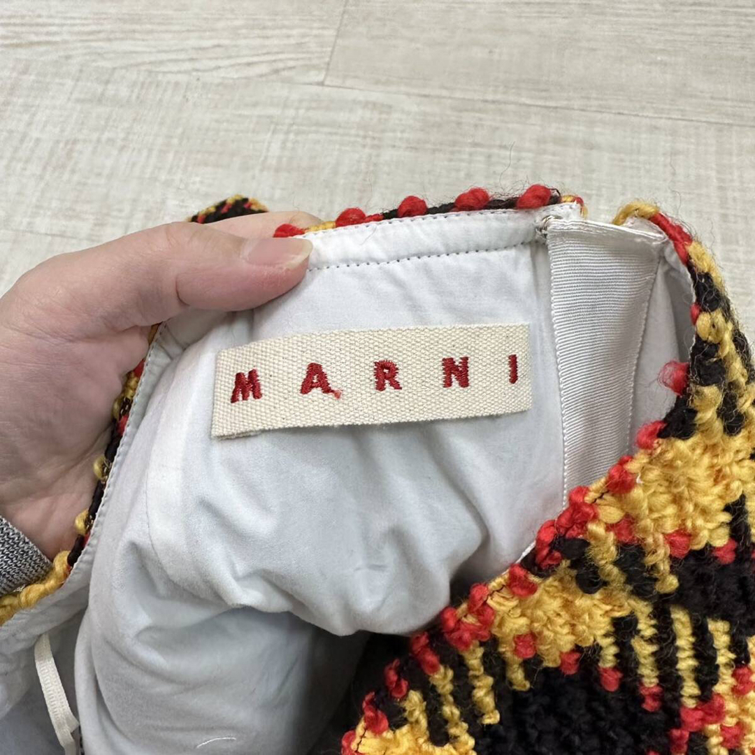 Marni(マルニ)の16aw 名作 MARNI バルキー チェック ツイード スカート 46 レディースのスカート(ひざ丈スカート)の商品写真