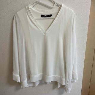 ザラ(ZARA)のZARA ザラ　トップス　ブラウス　白(シャツ/ブラウス(長袖/七分))