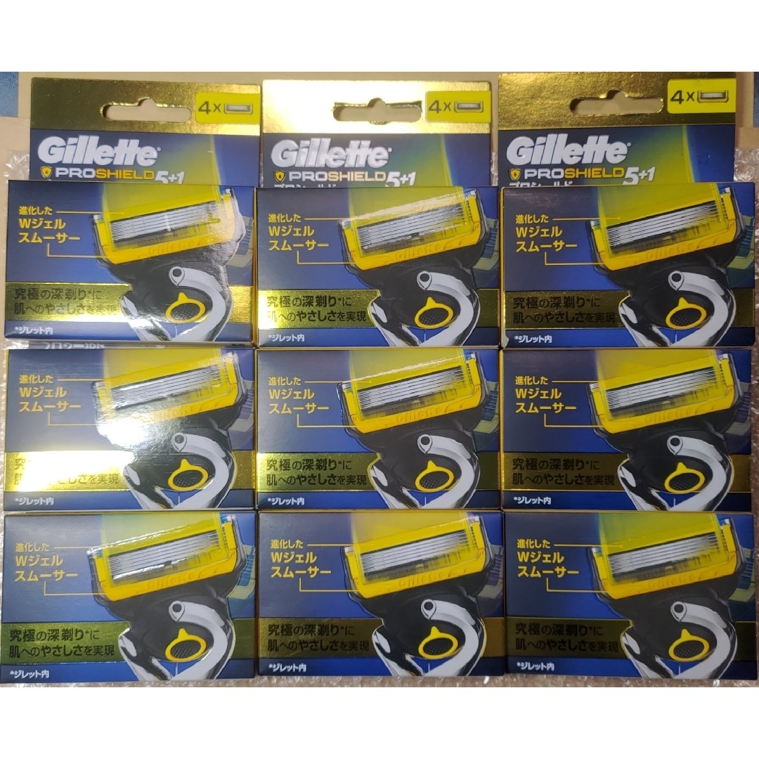 Gillette - ジレット プロシールド 5+1 替刃4個×9セット Gillette