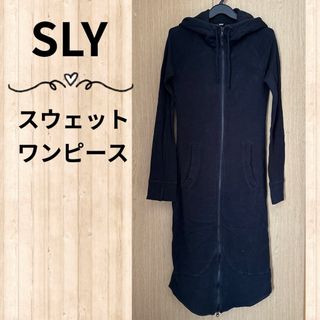 スライ(SLY)のSLY　スウェット　ワンピース(ひざ丈ワンピース)