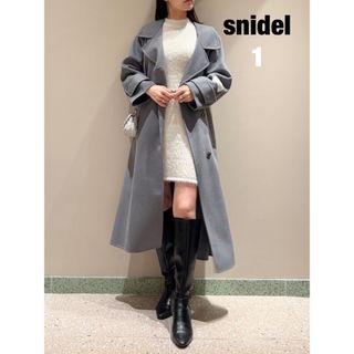 スナイデル(SNIDEL) ロングコート(レディース)（ブルー・ネイビー/青色 