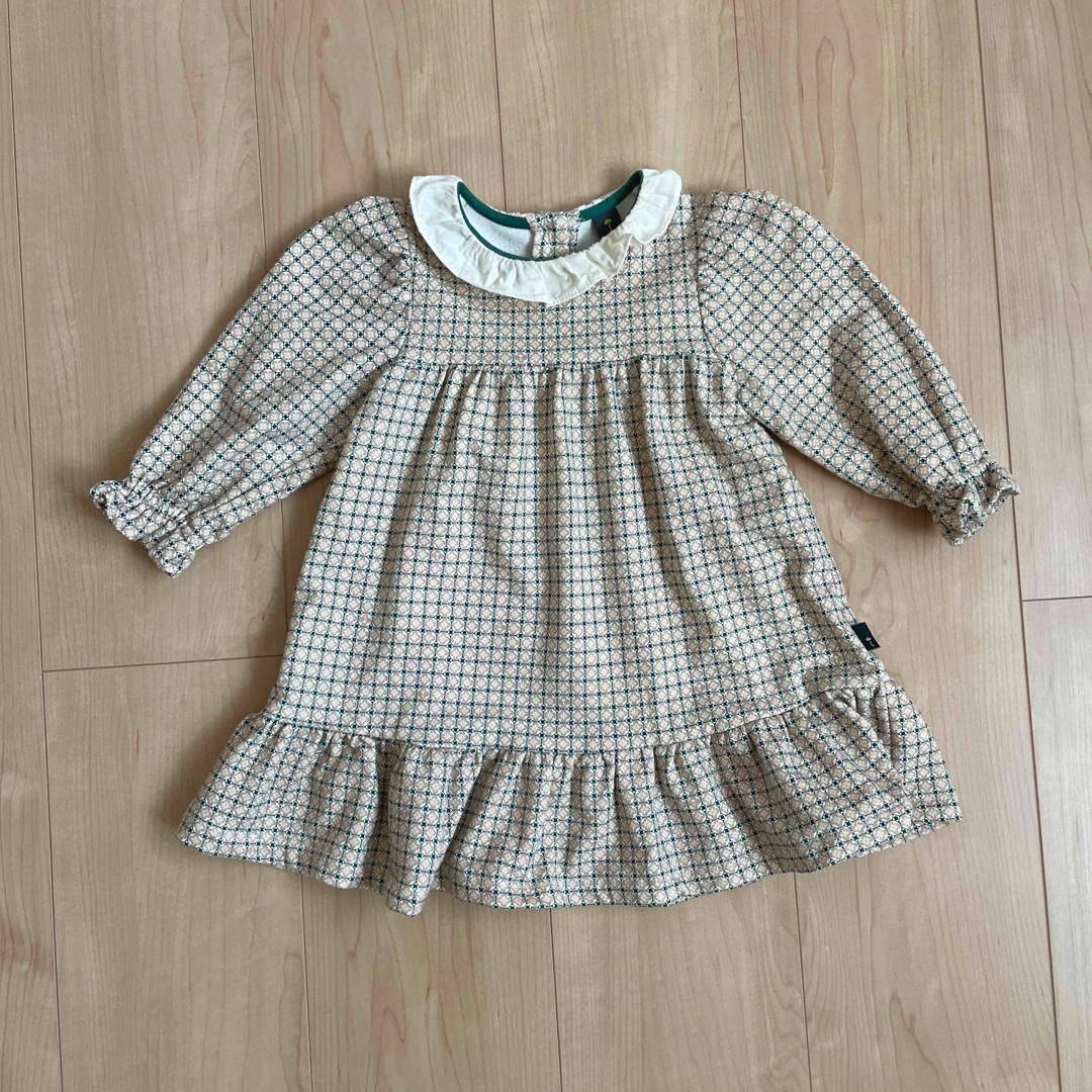 moimoln(モイモルン)の【90size】moimoln ワンピース キッズ/ベビー/マタニティのキッズ服女の子用(90cm~)(ワンピース)の商品写真