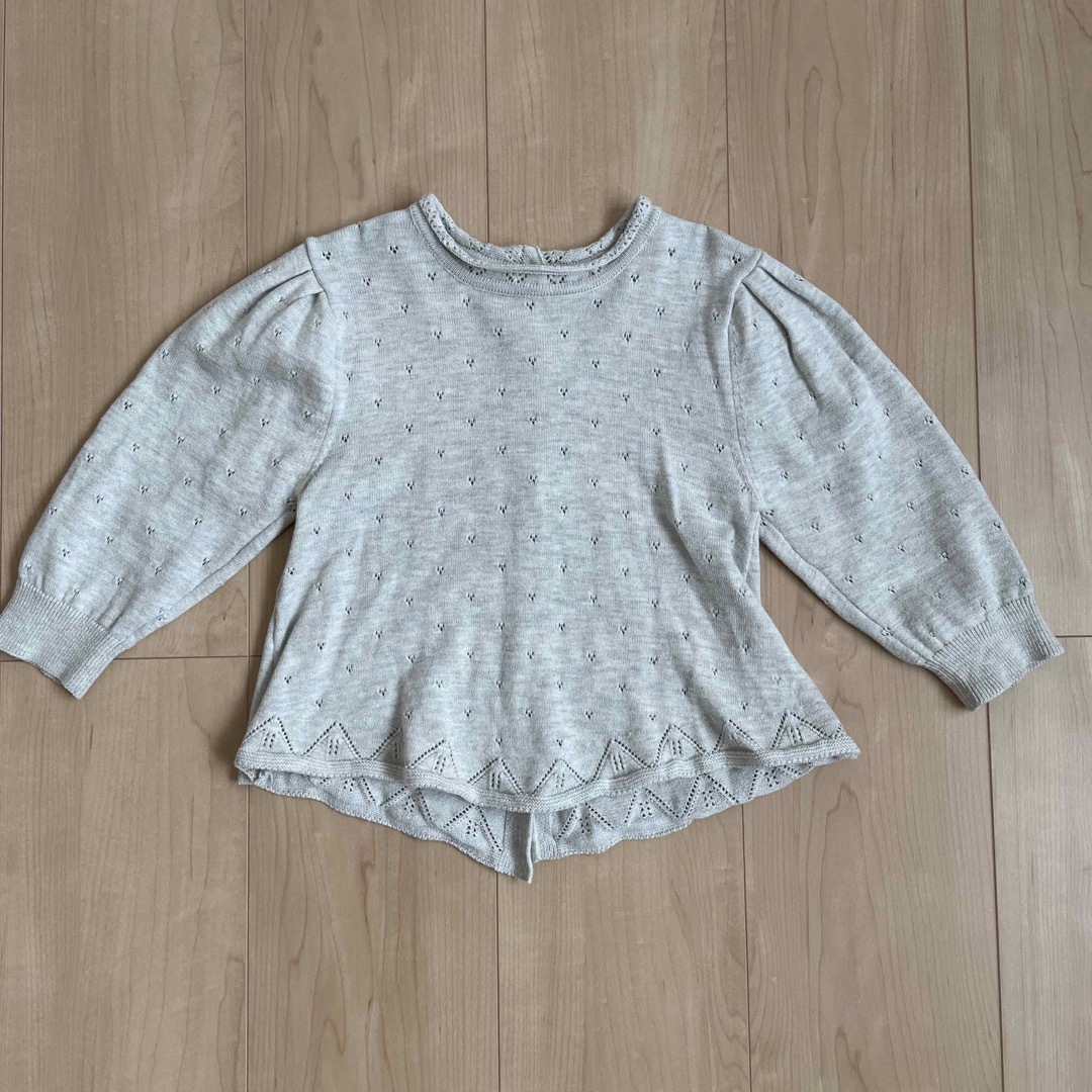 tete a tete(テータテート)の【100size】tete a tete コットンニット キッズ/ベビー/マタニティのキッズ服女の子用(90cm~)(ニット)の商品写真