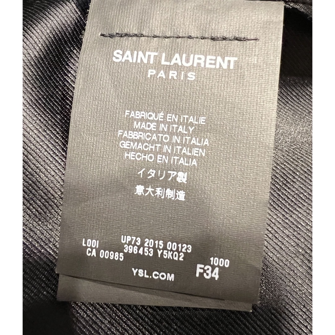 Saint Laurent(サンローラン)のお値下げ　Saint Laurent　サンローラン　レザージャケット レディースのジャケット/アウター(ライダースジャケット)の商品写真