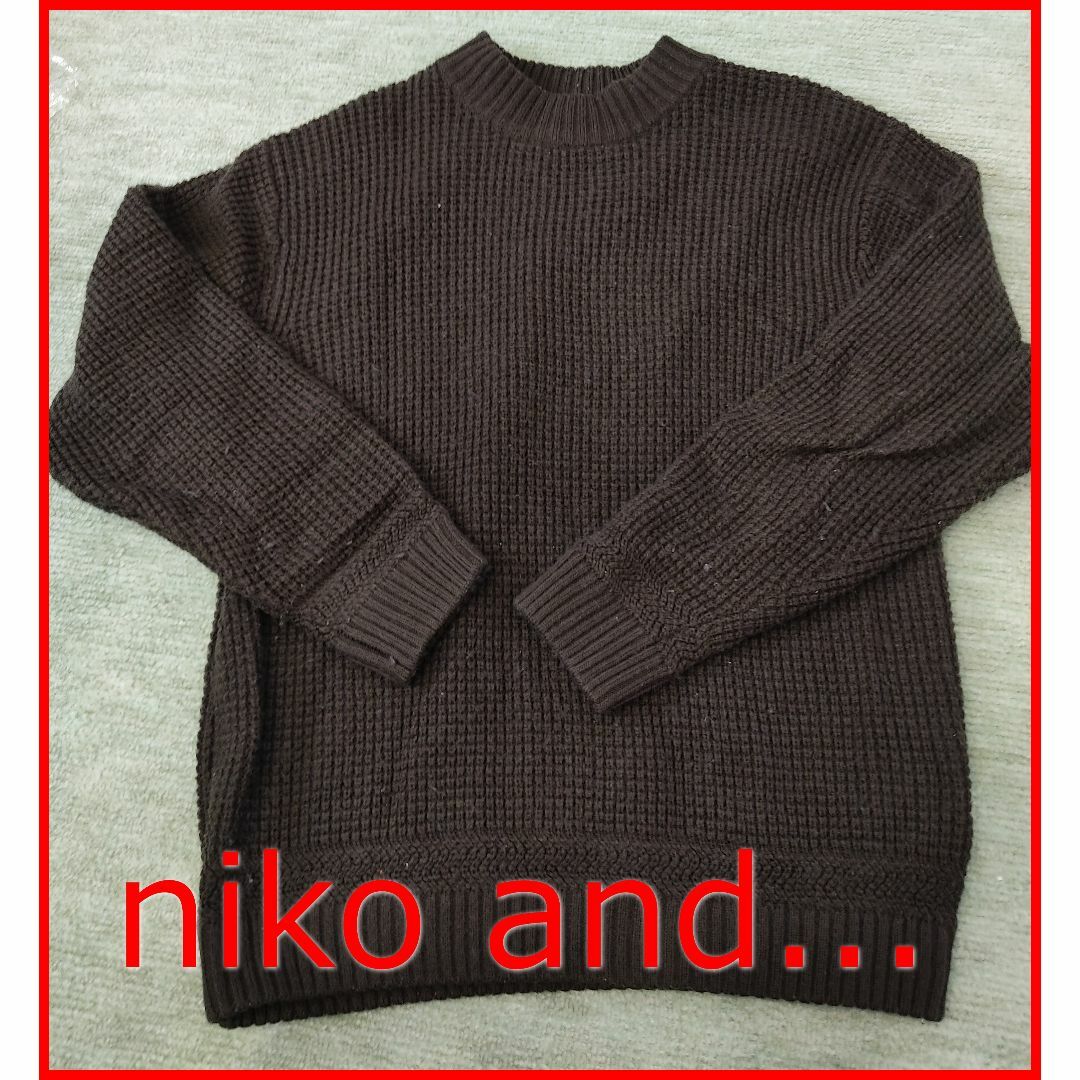 niko and...(ニコアンド)の【niko and...】 ニット　カーキ　Lサイズ メンズのトップス(ニット/セーター)の商品写真