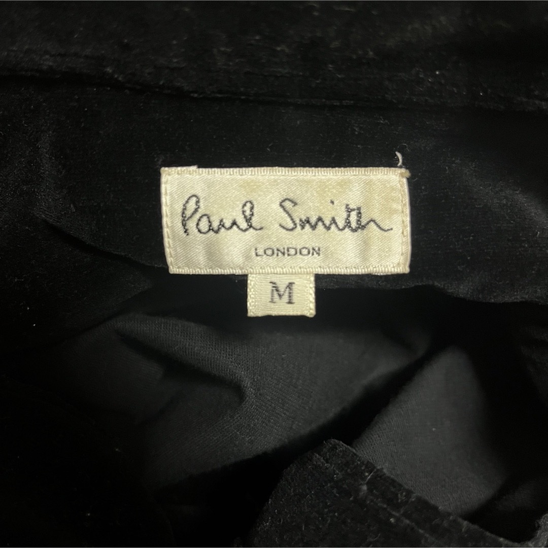 Paul Smith(ポールスミス)のPaul Smith LONDON ベロアシャツ ボックスシルエット BLACK メンズのトップス(シャツ)の商品写真