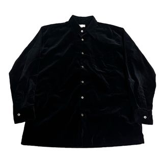 Paul Smith LONDON ベロアシャツ ボックスシルエット BLACKトップス ...