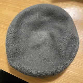 ノーブランド　ベレー帽　グレー(ハンチング/ベレー帽)