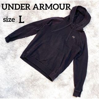 アンダーアーマー(UNDER ARMOUR)の【美品】☆アンダーアーマー☆パーカー☆黒☆L☆(パーカー)