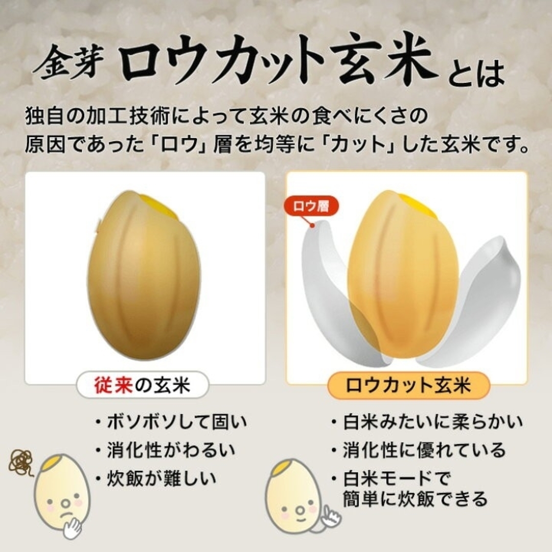 東洋ライス(トウヨウライス)の★現品限り★【新品】①コ2kg＊金芽ロウカット玄米／無洗米／糖質カットダイエット 食品/飲料/酒の食品(米/穀物)の商品写真