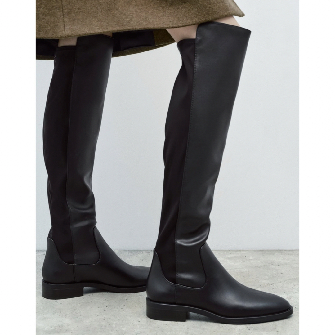 ZARA ザラ フラット ニーハイ ロングブーツ ZARA ザラ フラット ニーハイ ロングブーツ
