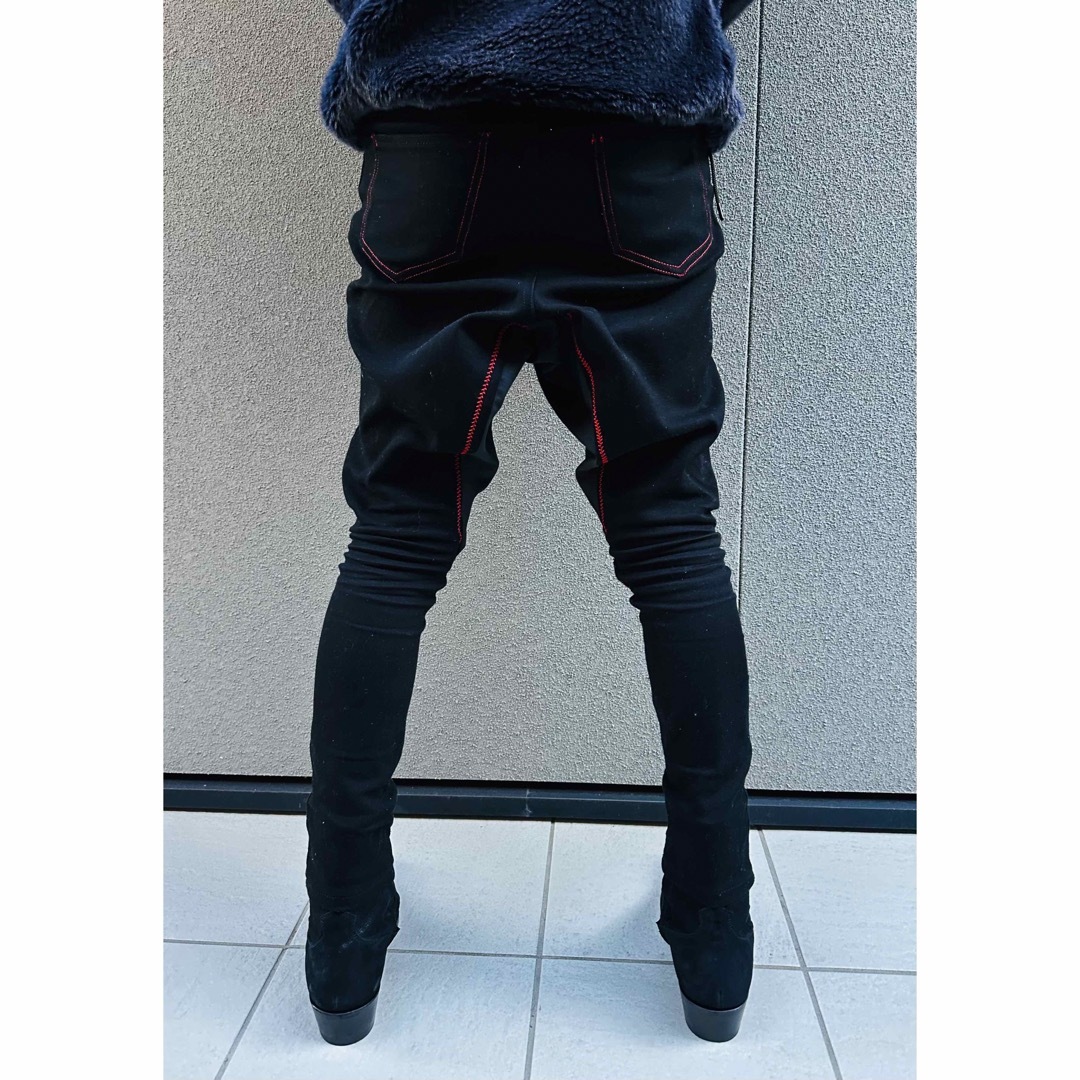 オーダー品】サルエル パンツ デニム 黒 ブラック スキニー 検 オーダー品】サルエル パンツ デニム 黒 ブラック スキニー 検