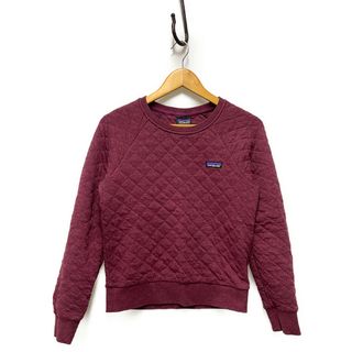 パタゴニア(patagonia)のPATAGONIA パタゴニア 19AW 品番 25310 レディース オーガニックコットン キルト クルー スウェット ボルドー サイズXS 正規品 / B4803(トレーナー/スウェット)