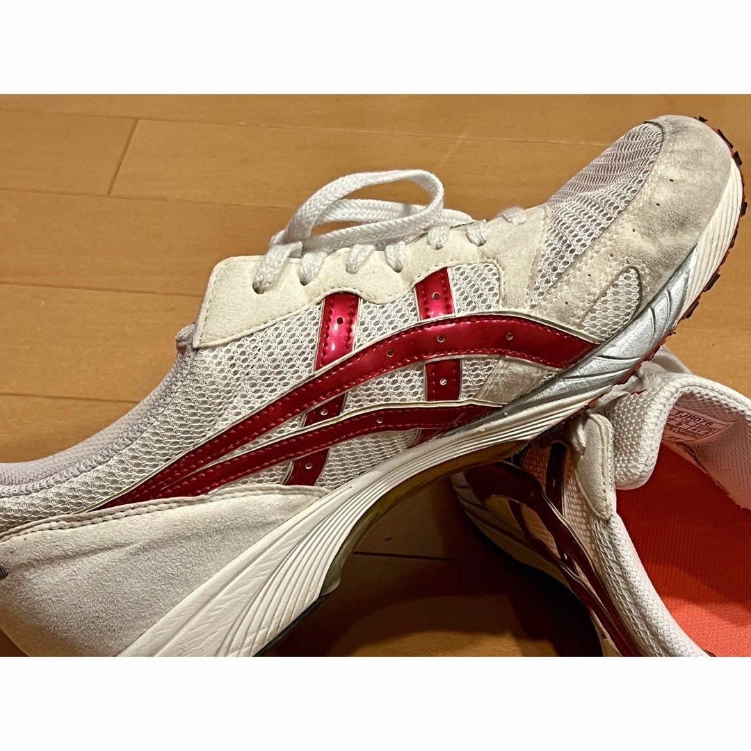 アシックス　asics ターサージャパン　ホワイト×レッド メンズの靴/シューズ(スニーカー)の商品写真