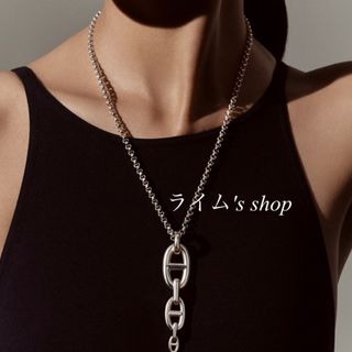 【超希少】HERMES シェーヌダンクル アンシェネ2wayペンダントネックレス