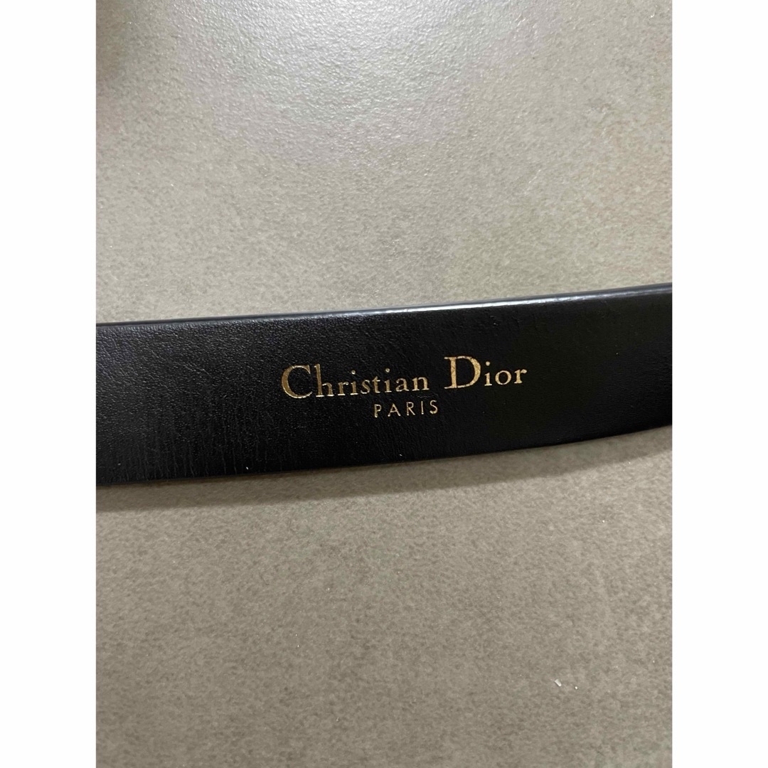 Christian Dior(クリスチャンディオール)のディオール サドルベルト CDロゴ GP×革 75 ゴールド レディース ベルト レディースのファッション小物(ベルト)の商品写真