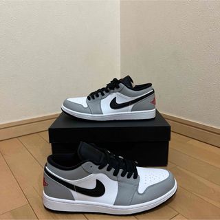 ジョーダン(Jordan Brand（NIKE）)のNIKE AIR JORDAN 1 LOW "LIGHT SMOKE GREY(スニーカー)