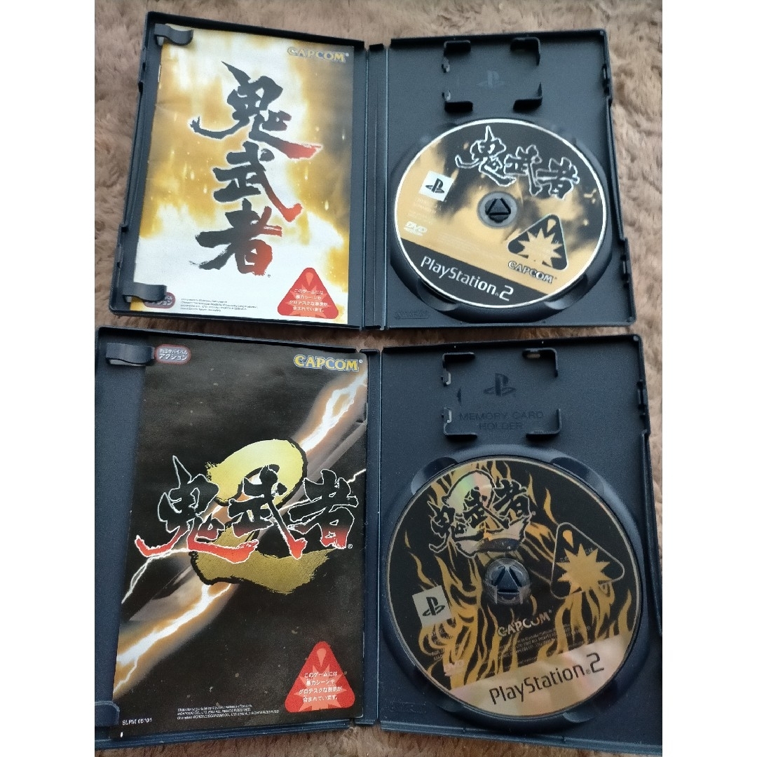 PlayStation2(プレイステーション2)のプレイステーション2 鬼武者　鬼武者2 セット エンタメ/ホビーのゲームソフト/ゲーム機本体(家庭用ゲームソフト)の商品写真
