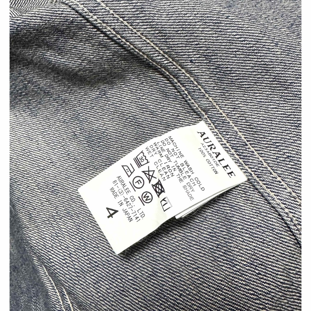 AURALEE(オーラリー)の23最新AURALEE SELVEDGE FADED LIGHT DENIMJK メンズのジャケット/アウター(Gジャン/デニムジャケット)の商品写真