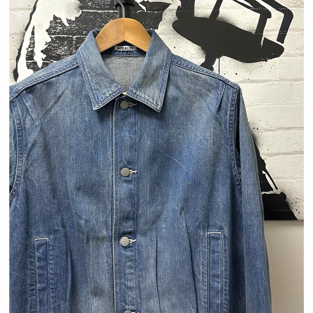23最新AURALEE SELVEDGE FADED LIGHT DENIMJK 23最新AURALEE SELVEDGE FADED LIGHT DENIMJK