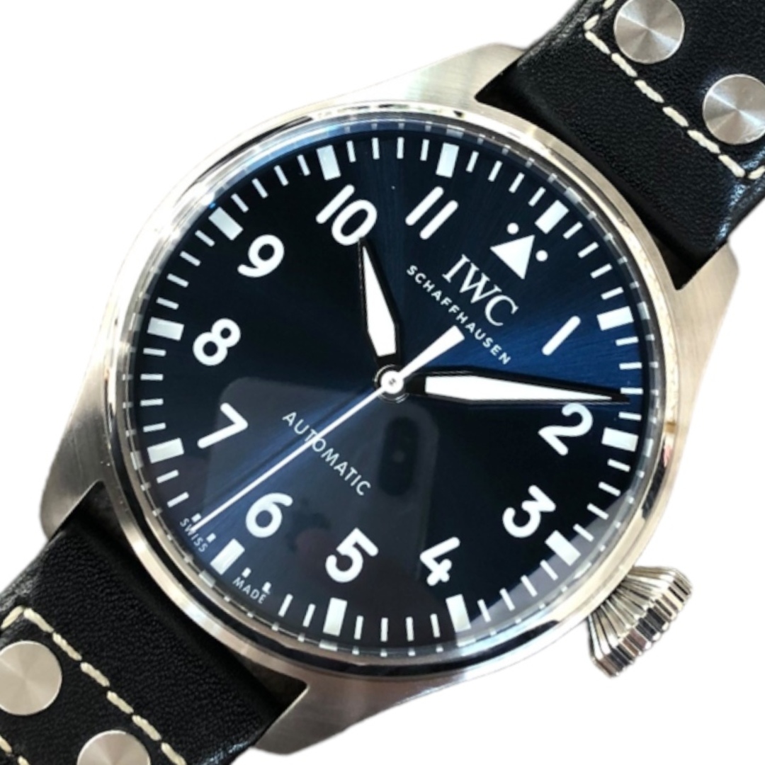 約523mmケース厚みインターナショナルウォッチカンパニー IWC ビッグパイロットウォッチ43 IW329303 ブルー SS メンズ 腕時計