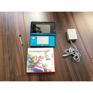 品 ゲーム ニンテンドー3DS LL 本体 SPR-001 ブルー×ブラック 動作品 充電器 箱あり