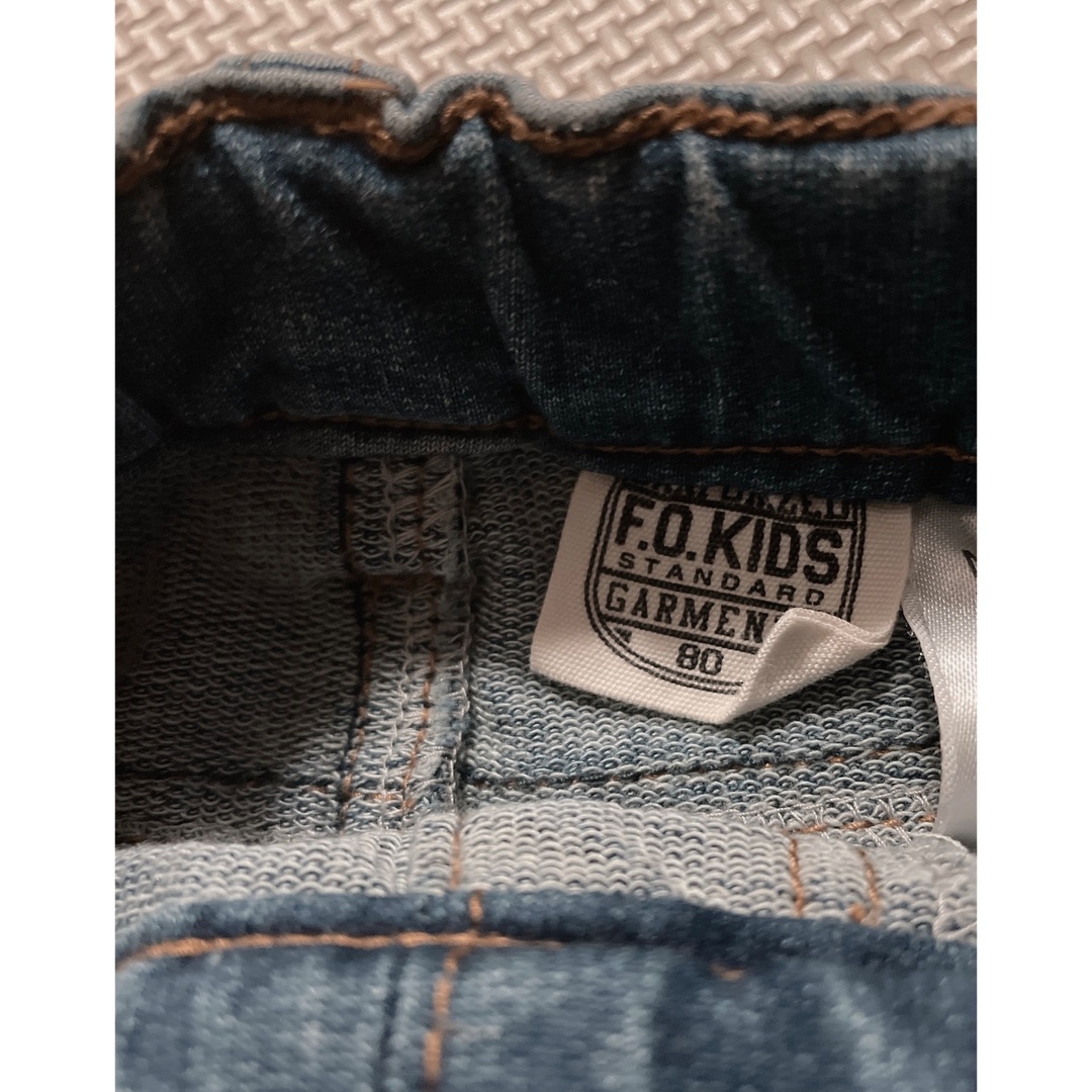 F.O.KIDS(エフオーキッズ)のGWまでの出品!  F.O KIDS  デニムレギンスパンツ　80サイズ キッズ/ベビー/マタニティのベビー服(~85cm)(パンツ)の商品写真