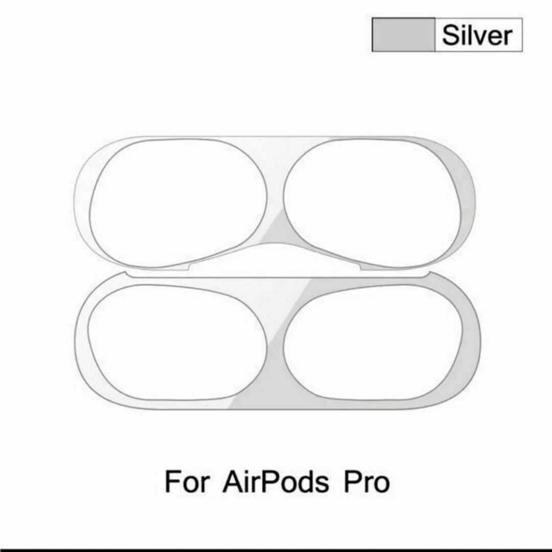 AirPods Pro DUST-PROOF FILM 金属粉侵入ガード 防塵 スマホ/家電/カメラのオーディオ機器(ヘッドフォン/イヤフォン)の商品写真